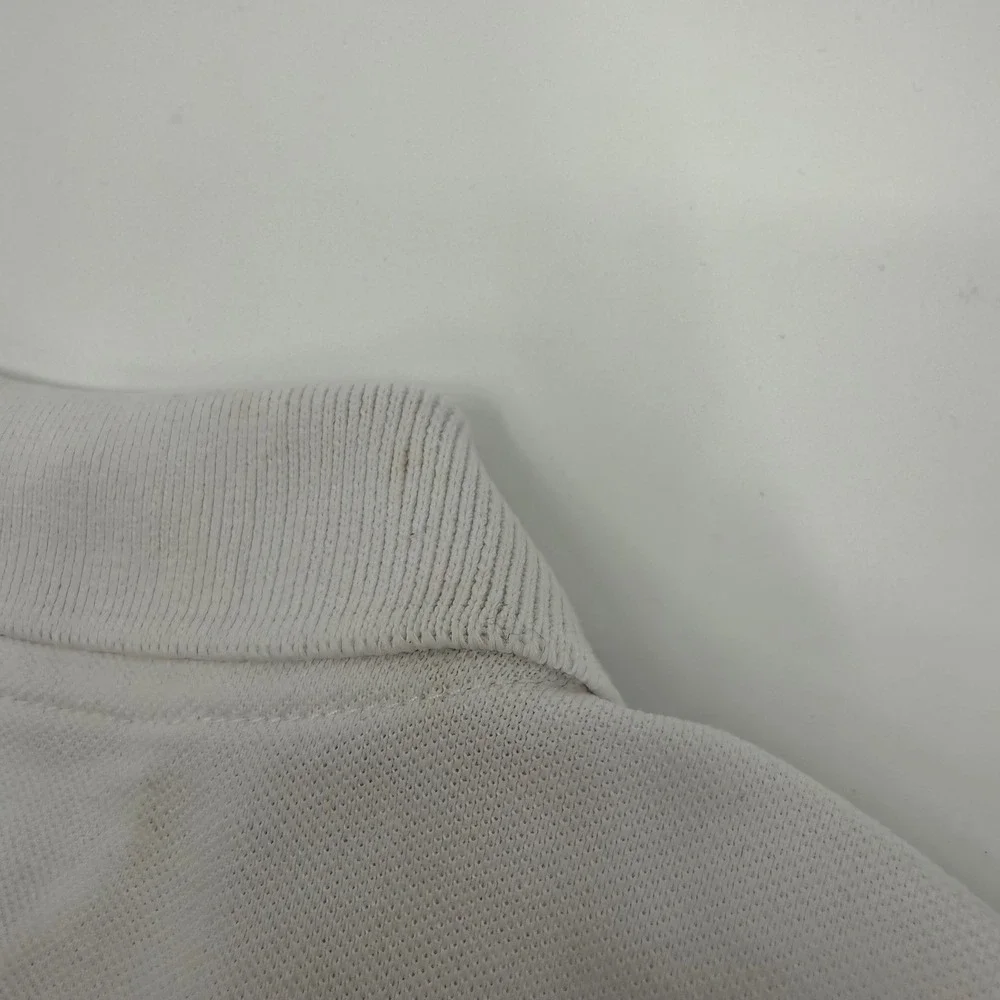 TRUE RELIGION NEW Small Polo Shirt White Graphic Logo Crafted With Pride Y2K
